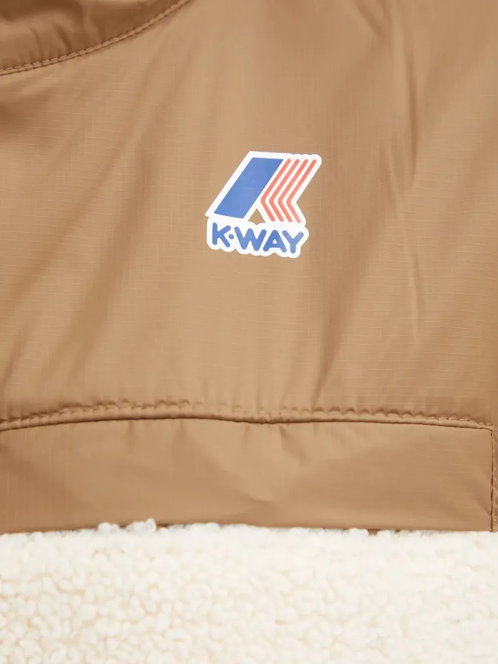 K-Way Fleece jack met rits Wit