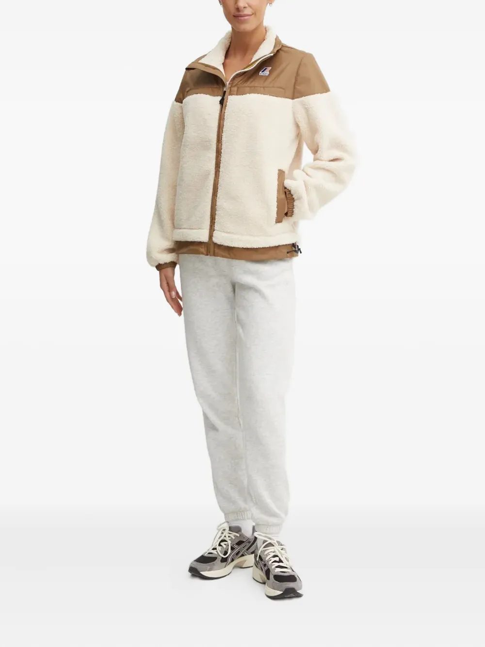 K-Way Fleece jack met rits Wit
