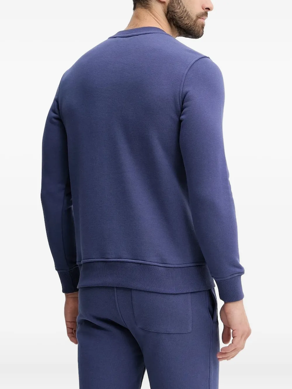 K-Way Sweater met ronde hals en logo - Blauw