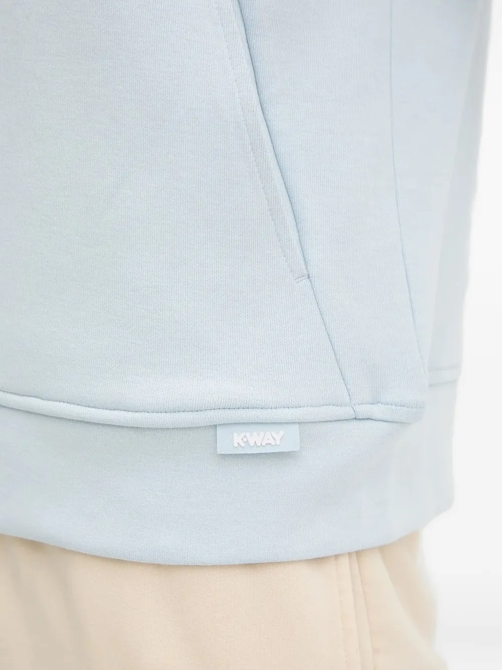 K-way Cyrielle Zip-front Sweartshirt In Blue