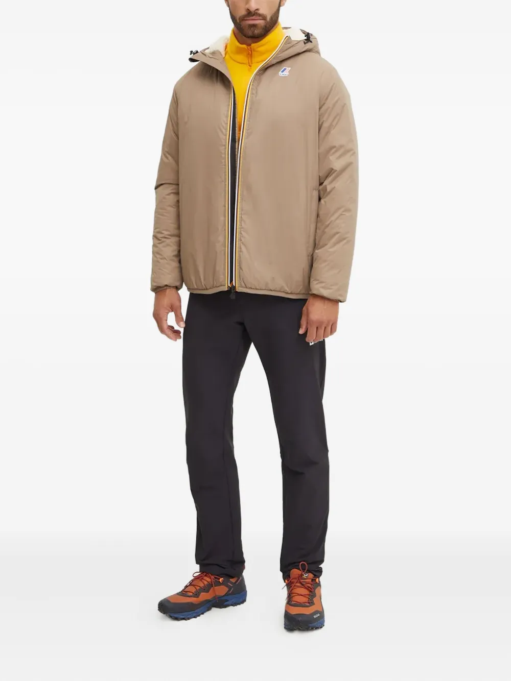 K-Way Gewatteerd jack Beige