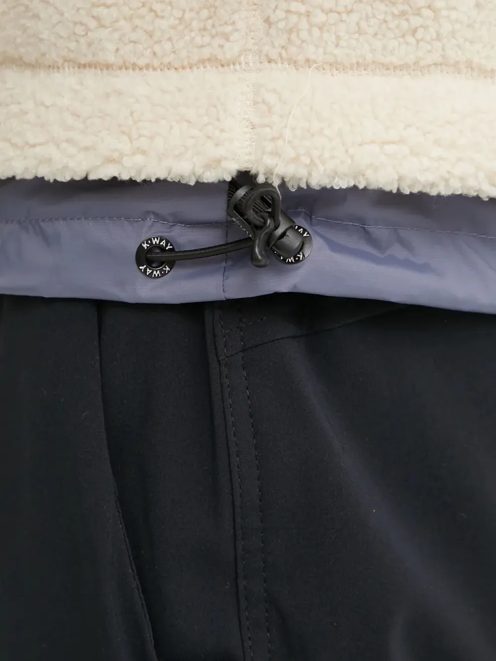 K-way Neige Hooded Fleece Jacket In Multi