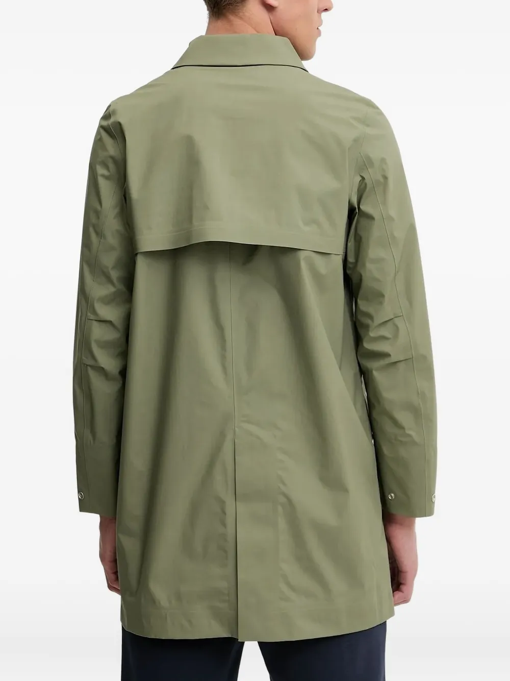 K-Way Poir single-breasted coat Groen