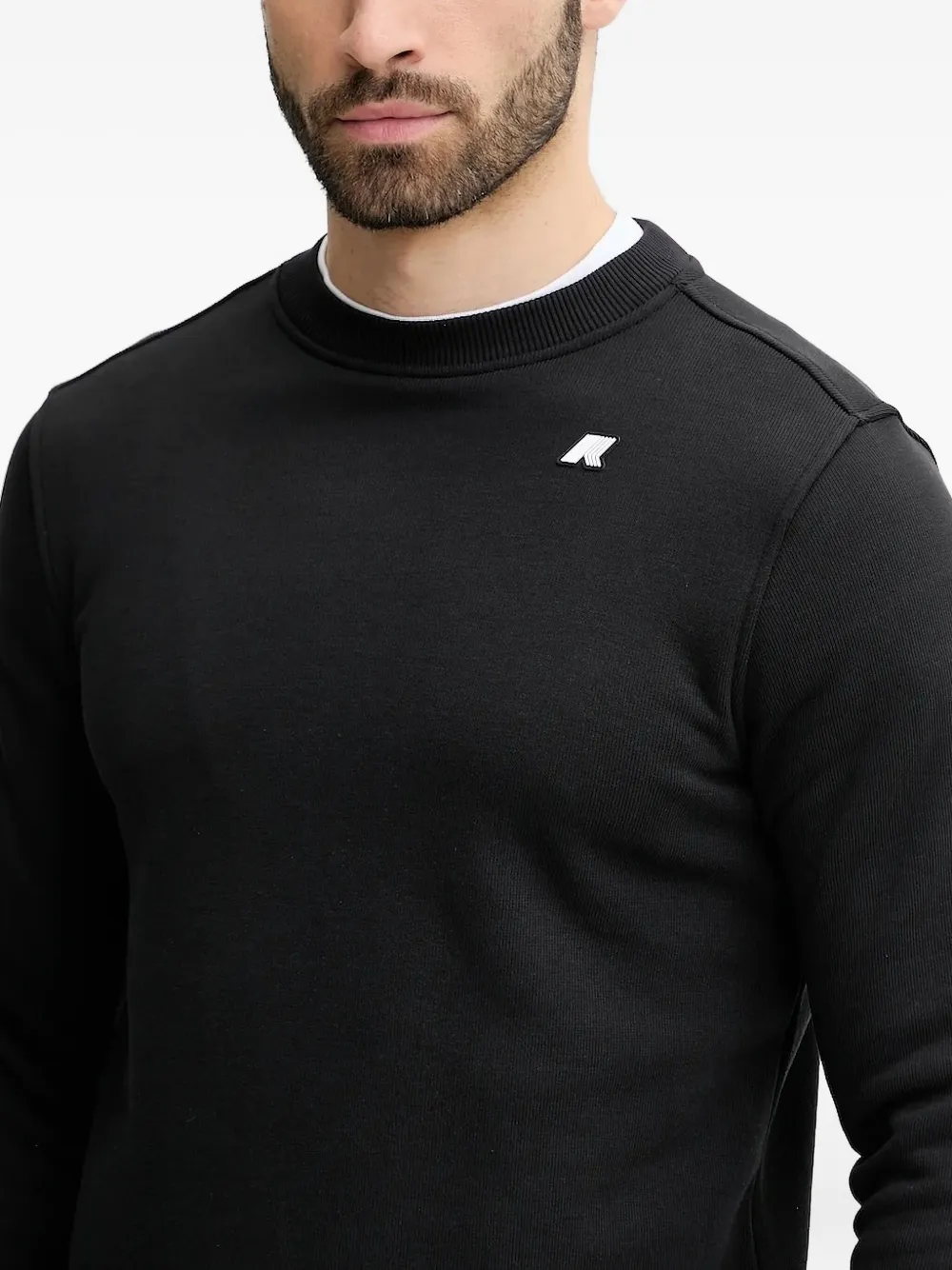 K-way Crew-neck Sweater In Black