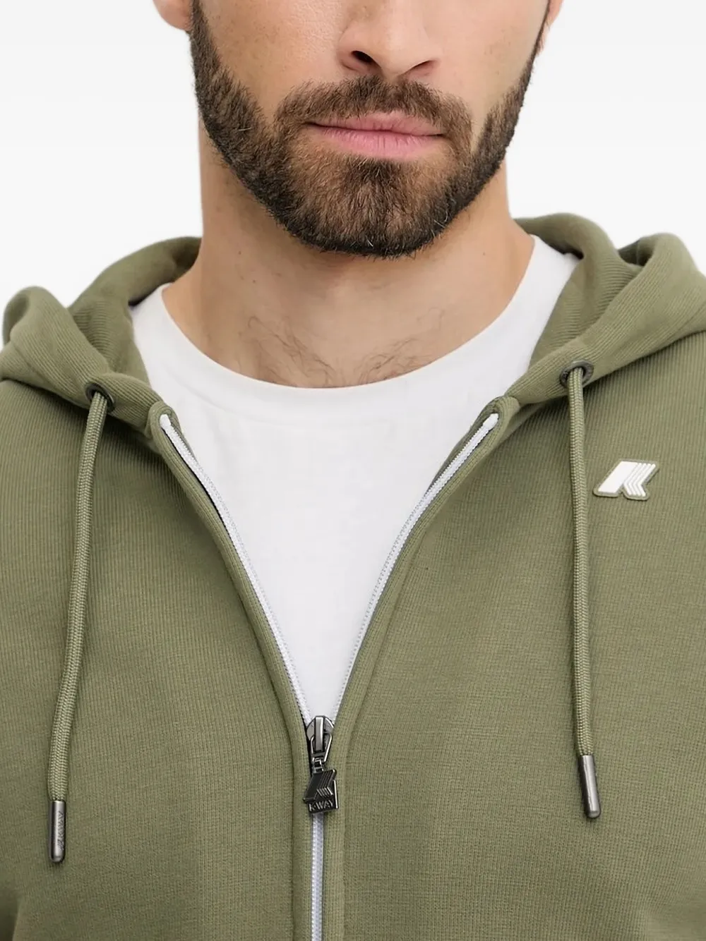 K-way Zip-up Hoodie In Green