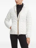 K-Way wave-pattern hooded jacket - White