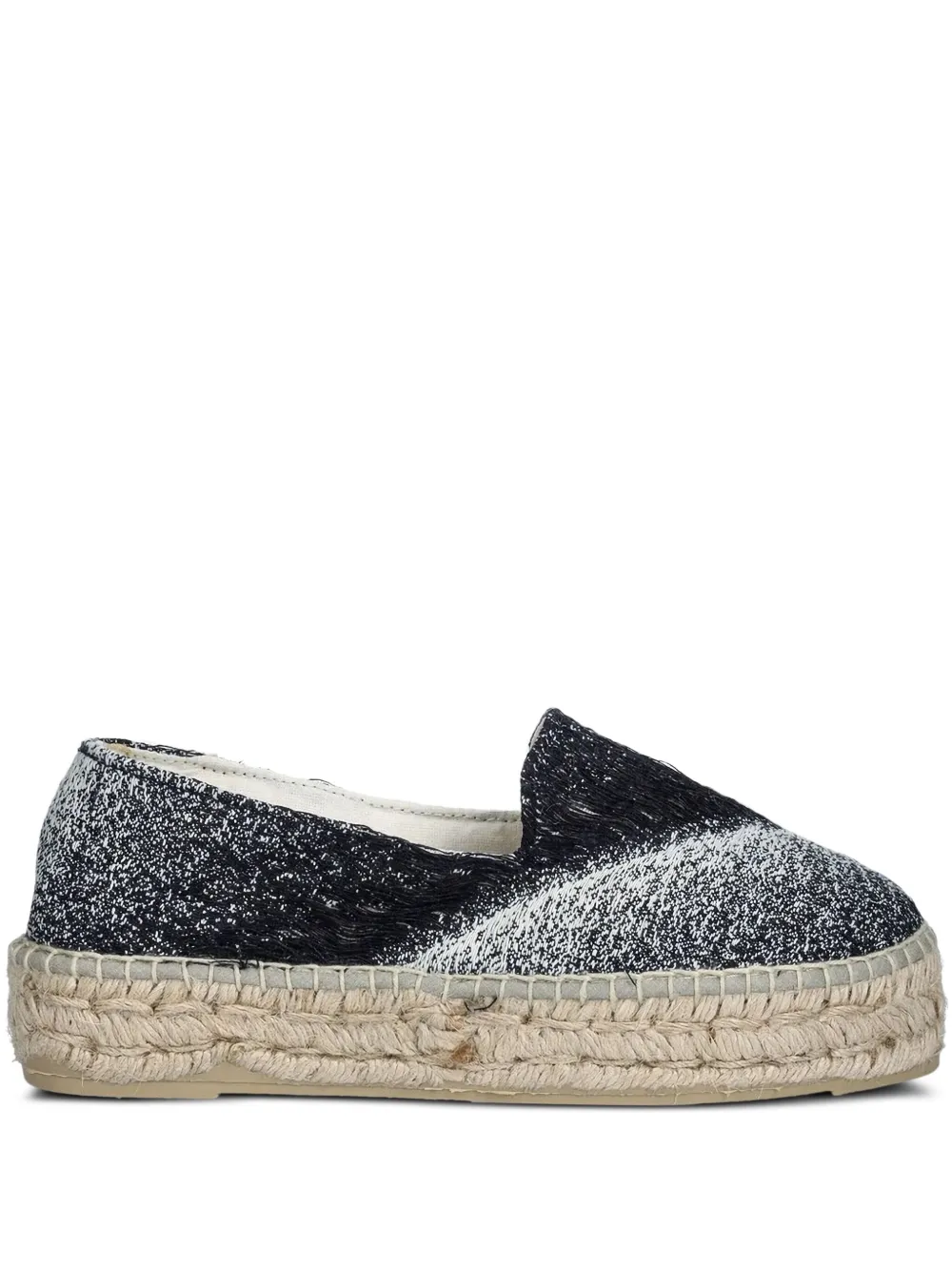 Manebi Platte espadrilles met plateauzool Blauw