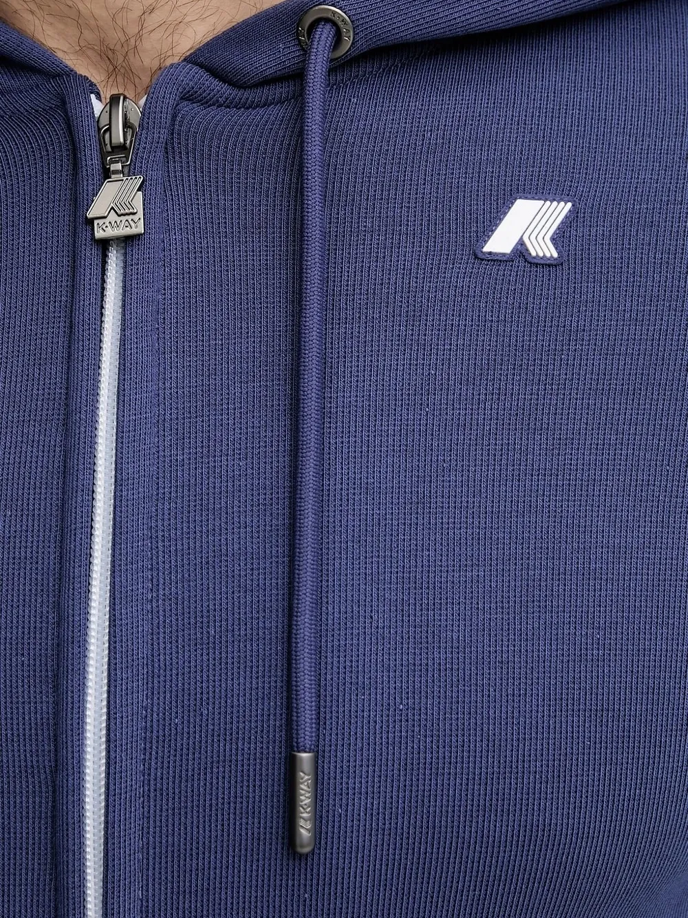 K-way Zip-up Hoodie In Blue
