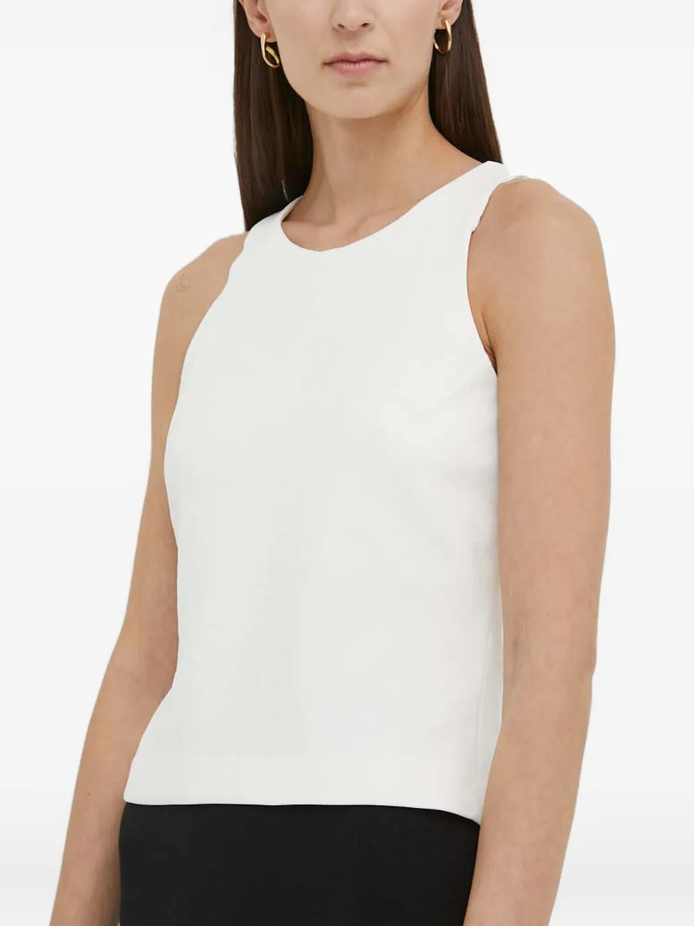 Drykorn racer-back cotton-blend top | White | Image 1