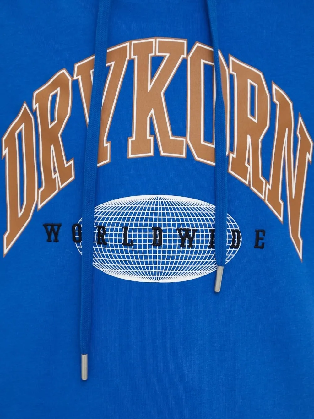 Drykorn Hoodie met logoprint Blauw