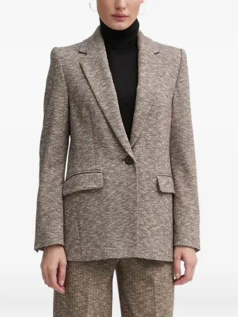 Drykorn Atlin herringbone single-breasted blazer