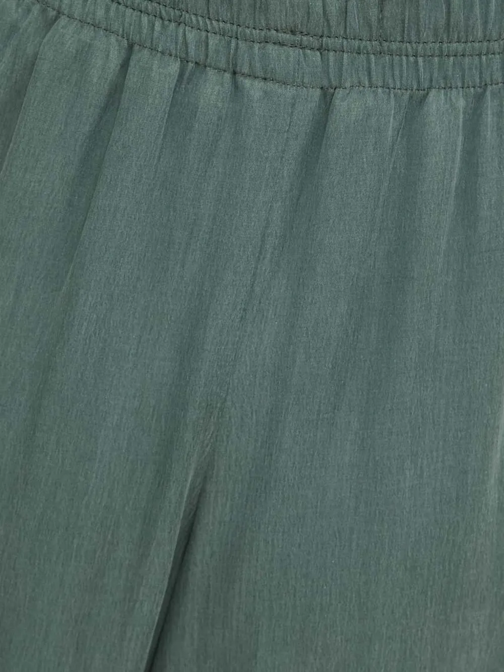 Drykorn Broek met elastische taille en wijde pijpen Groen