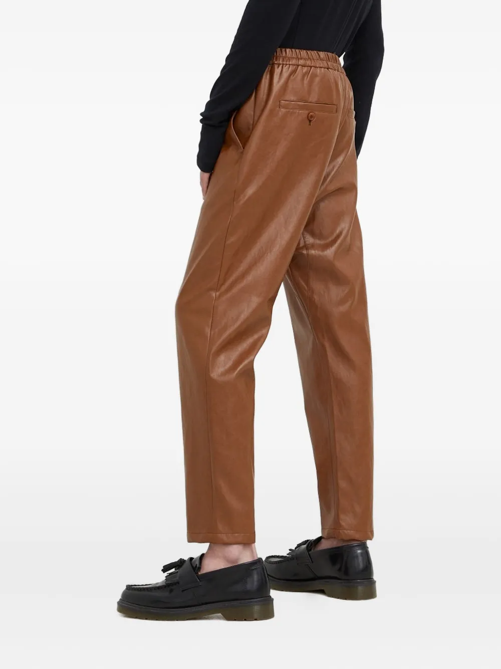 Drykorn Broek met elastische taille - Bruin