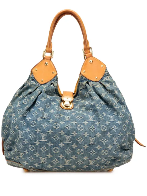 Louis Vuitton Pre-Owned 2007 Monogram Denim Mahina XL hobo bag