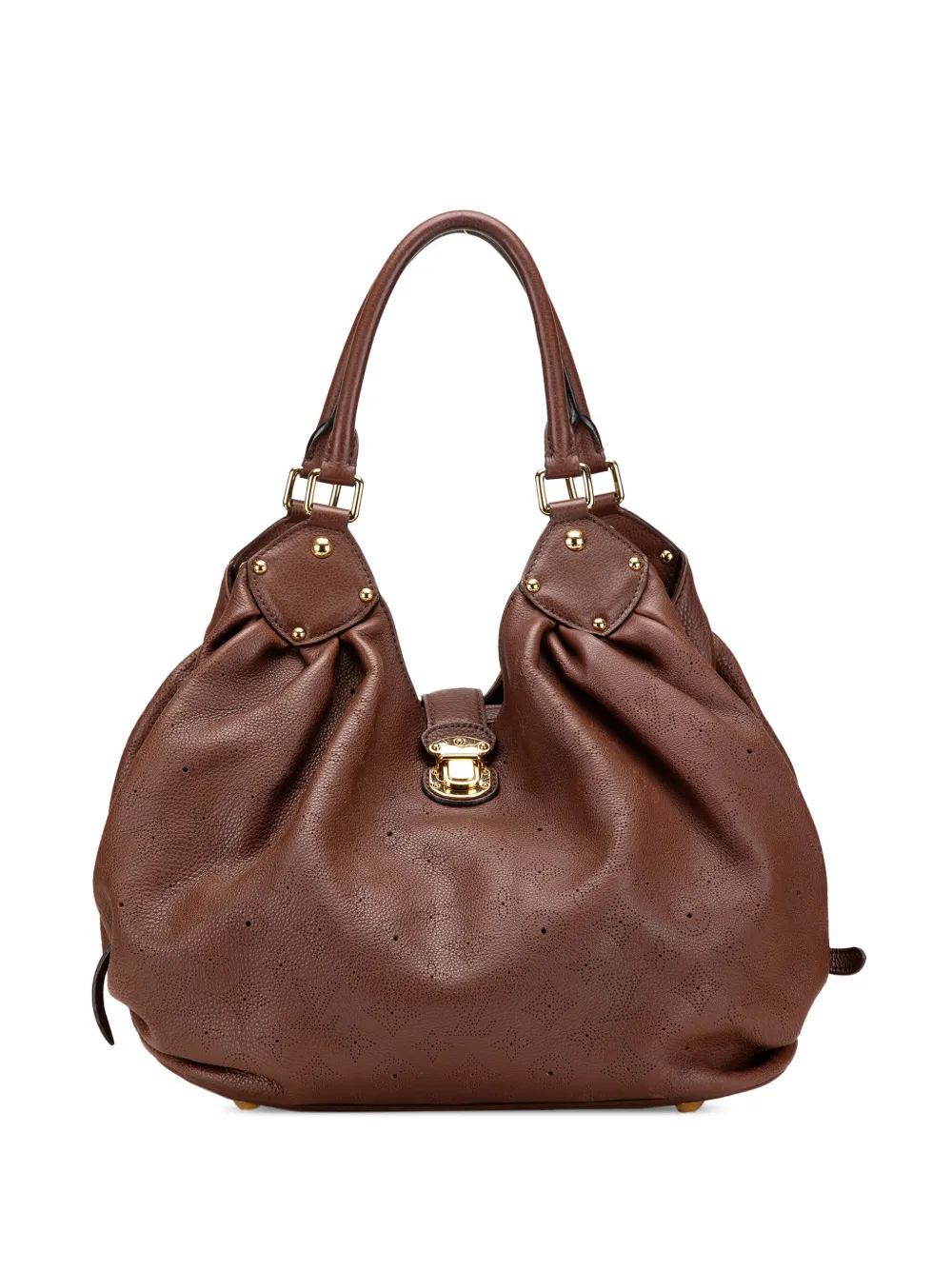 Louis Vuitton Pre-Owned 2009 Monogram Mahina L hobo bag | Brown | Image 1