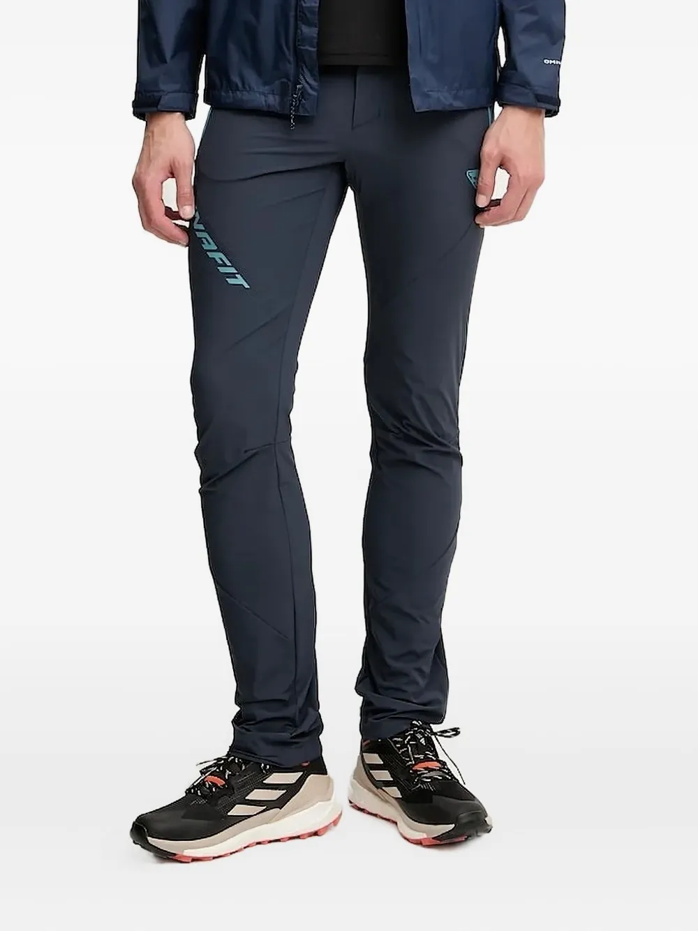 DYNAFIT logo-print performance trousers | Blue | Image 1
