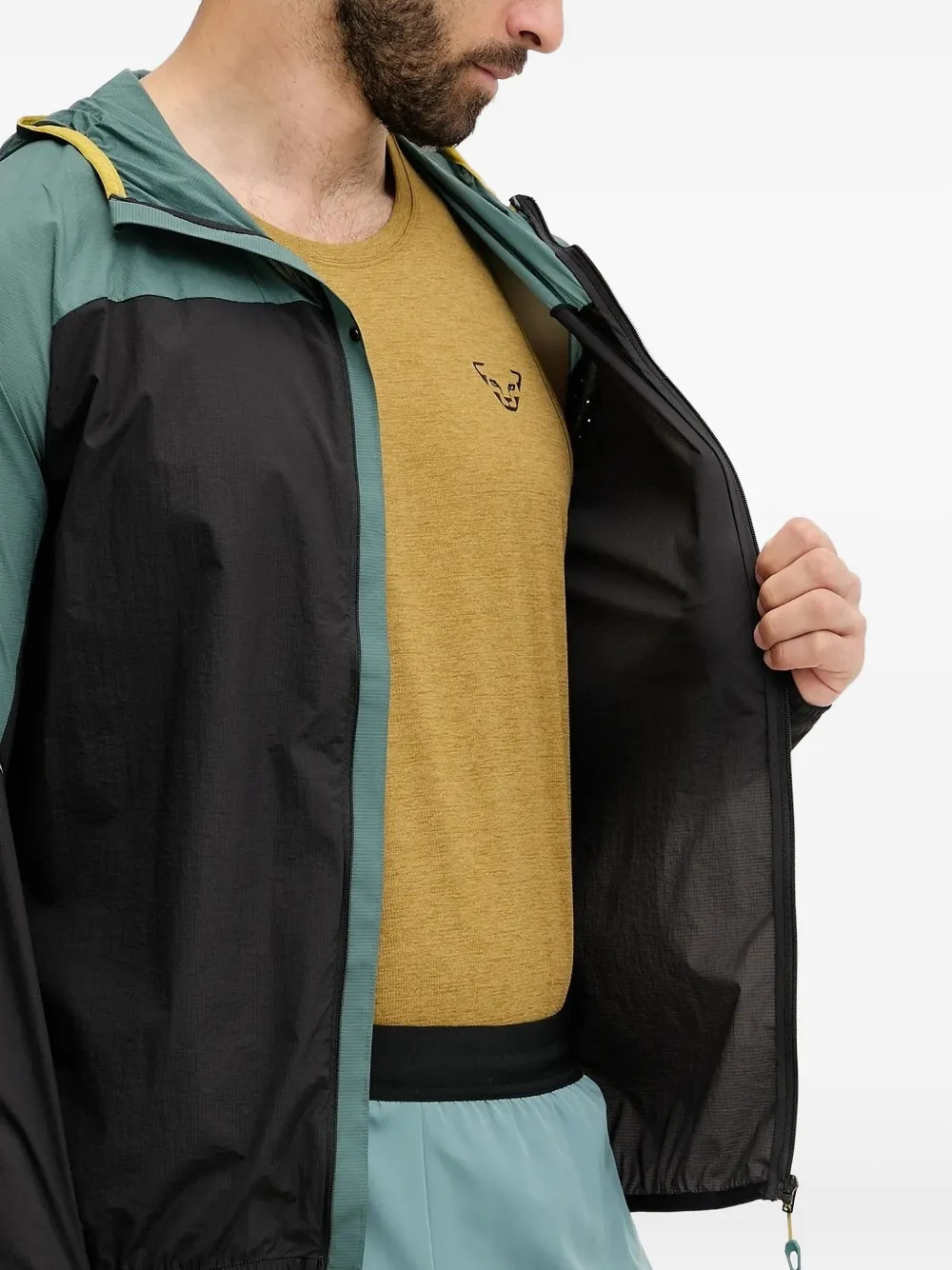 DYNAFIT Trainingsjack met logoprint Zwart