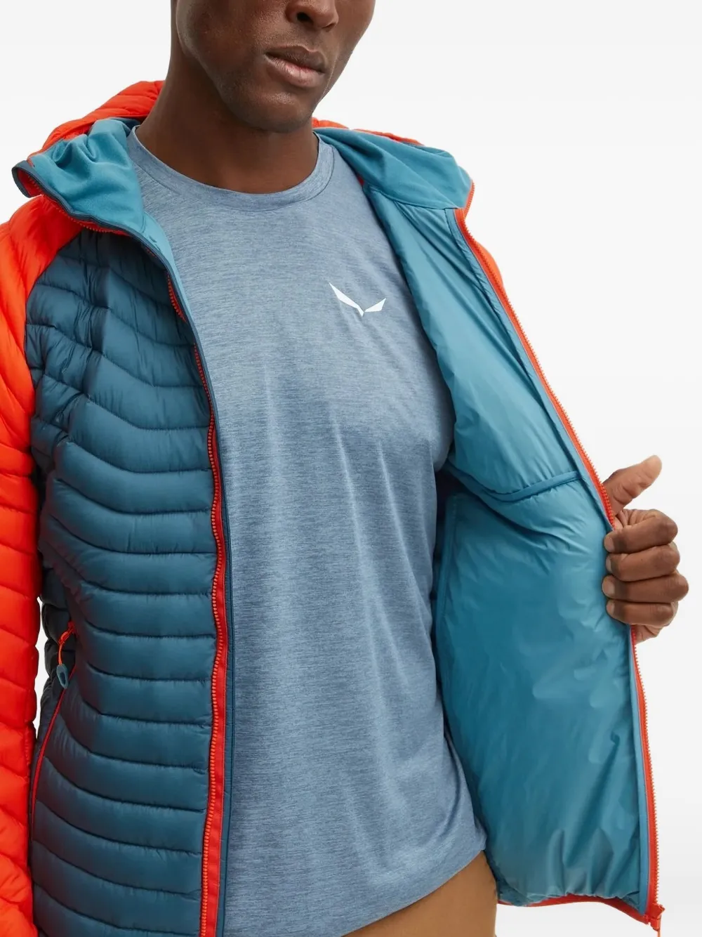 DYNAFIT Gevoerd jack met capuchon Blauw