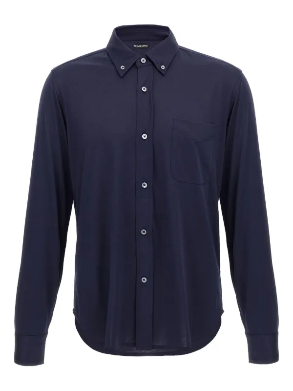 TOM FORD button-up Shirt Blue FARFETCH LB