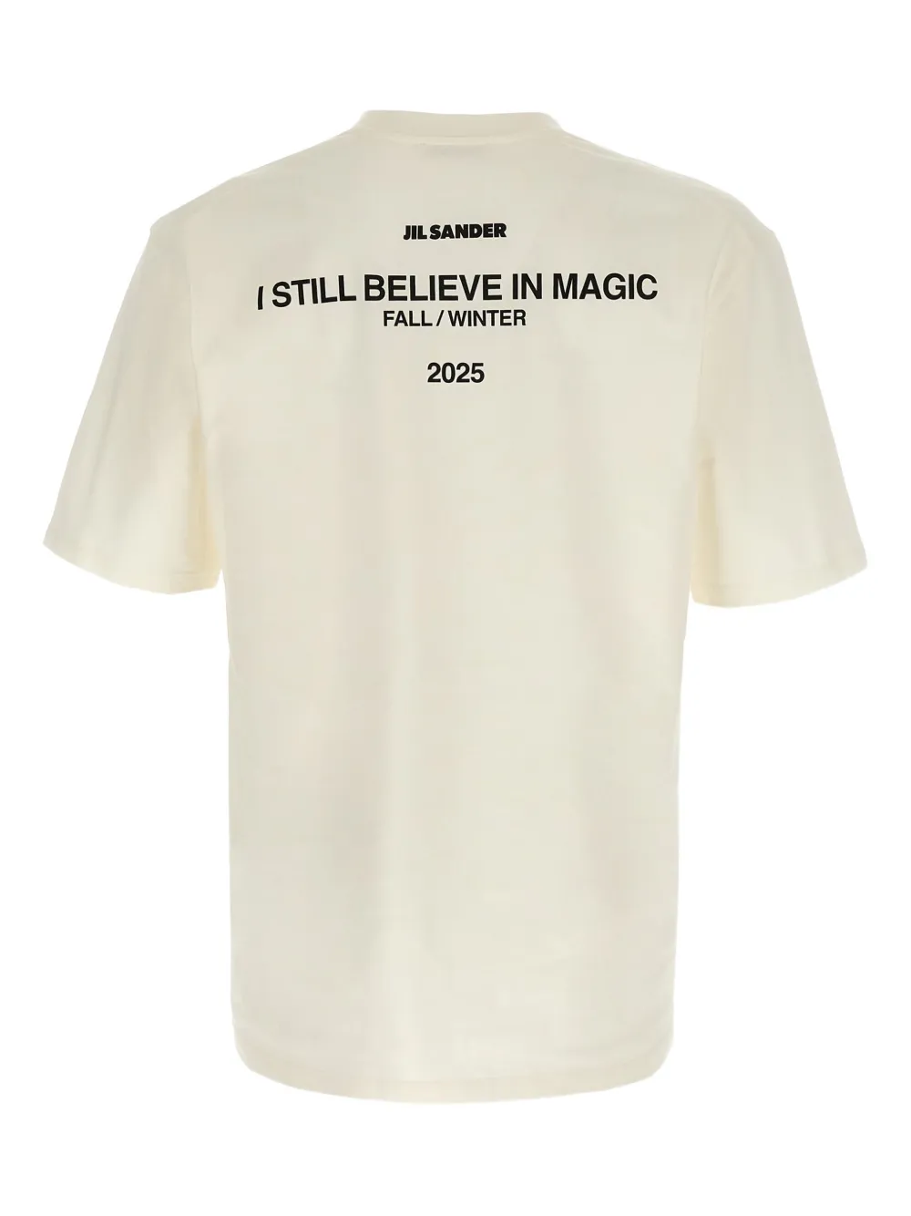 Jil Sander slogan-print T-shirt - Wit