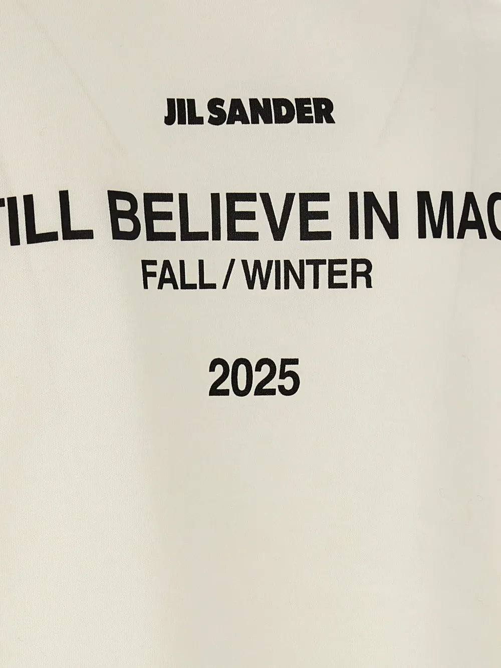 Jil Sander T-shirt met tekst Wit