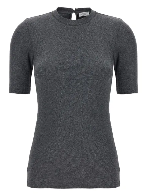 Brunello Cucinelli playera tejido de canalé Monile