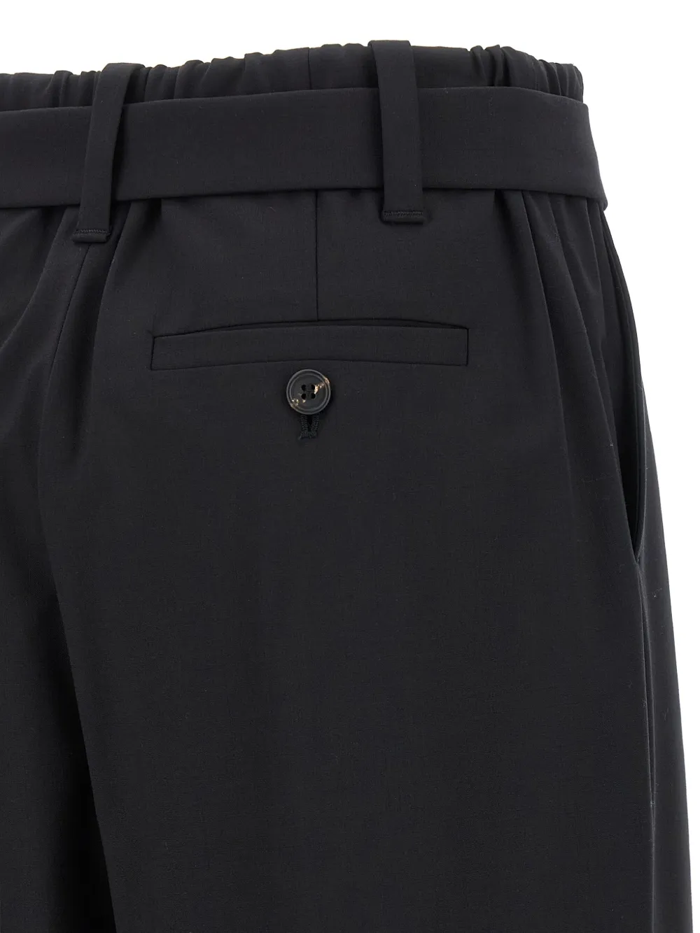 Brunello Cucinelli Broek met ceintuur Zwart