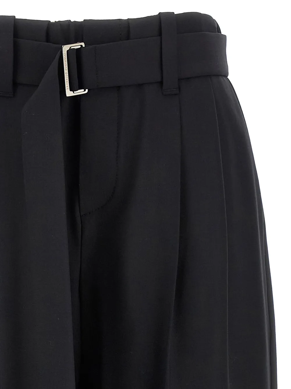 Brunello Cucinelli Broek met ceintuur Zwart