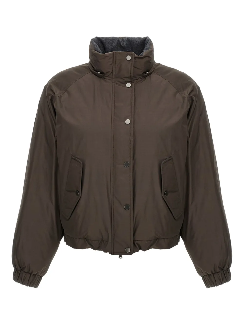 Brunello Cucinelli Bomberjack met rits Bruin