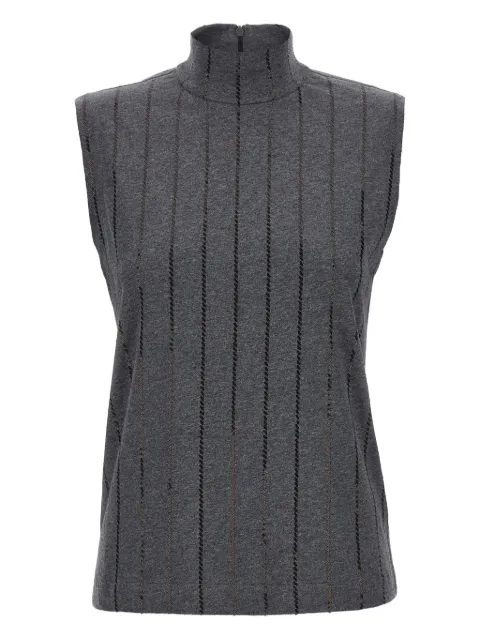 Brunello Cucinelli Tanktop mit Pailletten