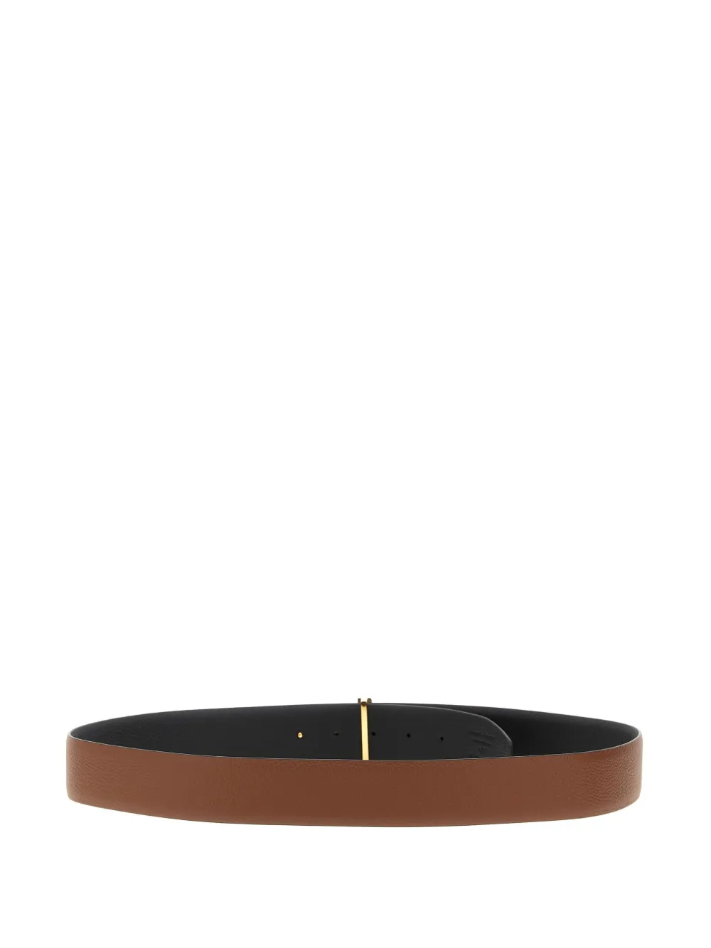 TOM FORD logo-buckle reversible belt - Bruin