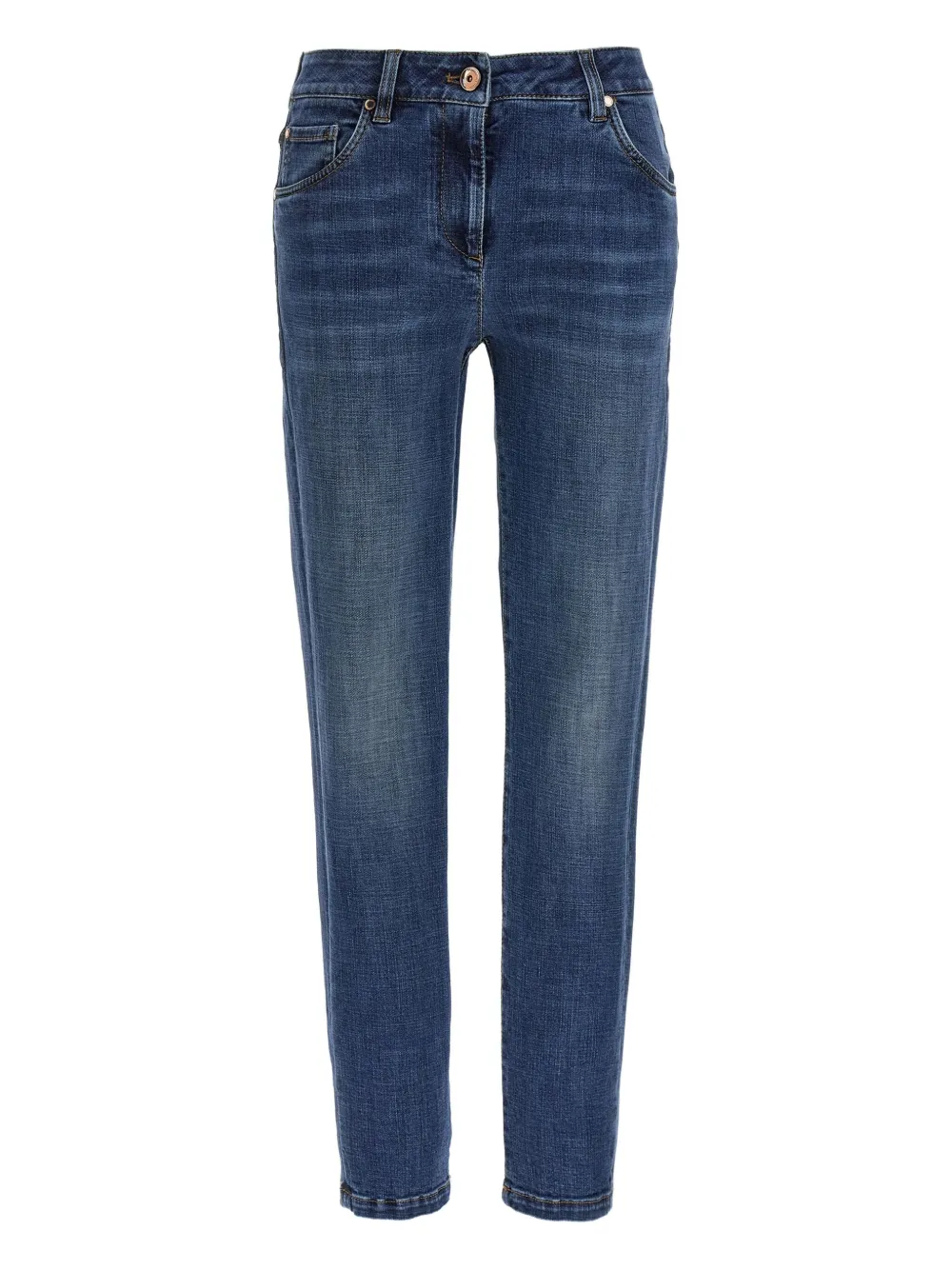 Brunello Cucinelli Monile jeans met vijf zakken Blauw
