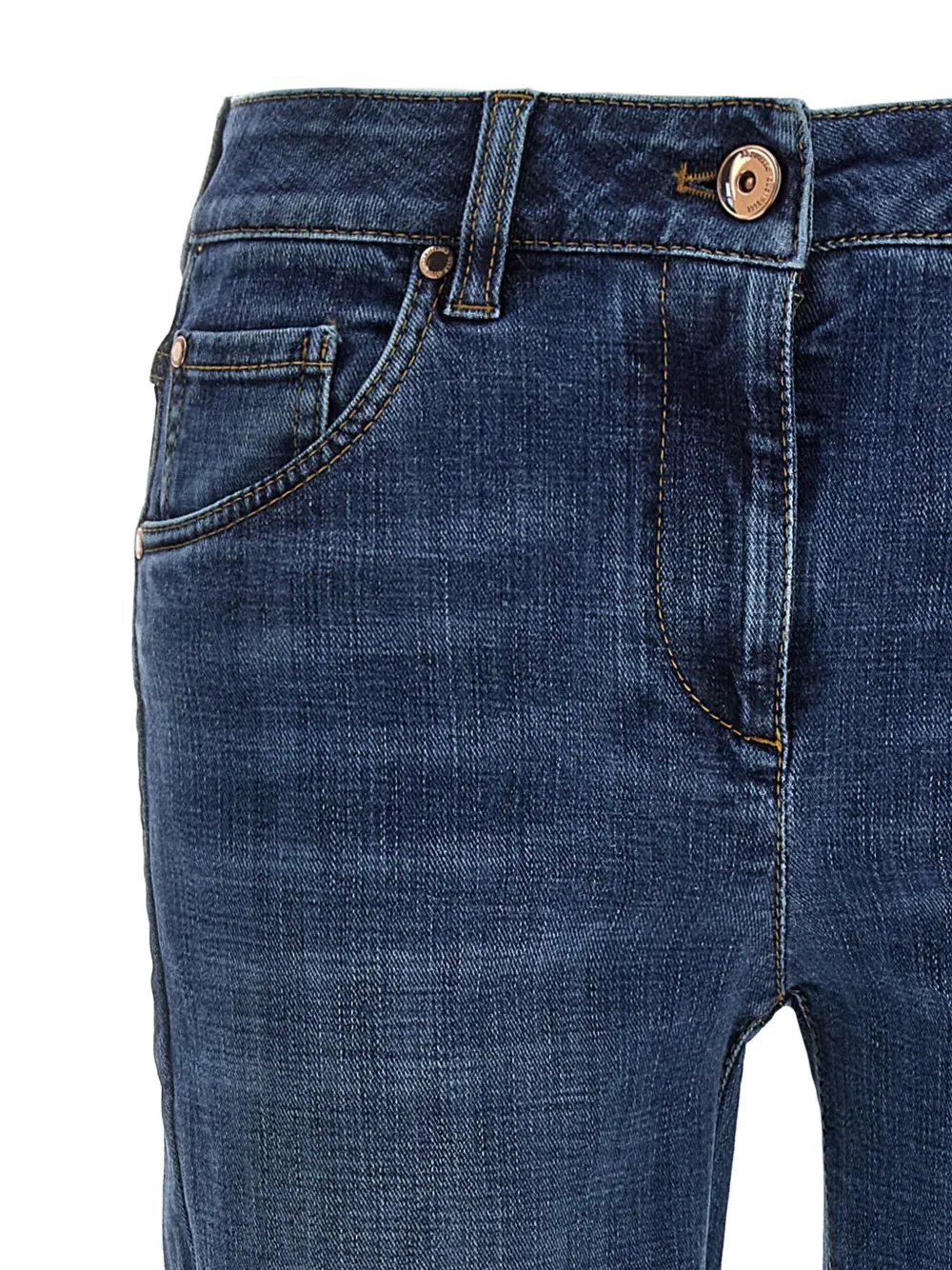 Brunello Cucinelli Monile jeans met vijf zakken Blauw