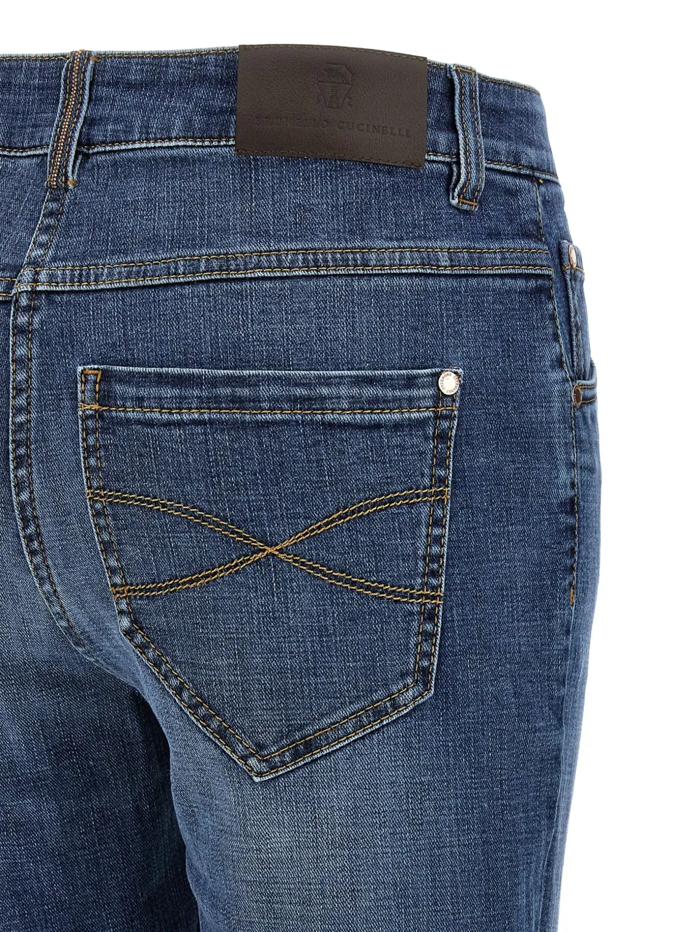 Brunello Cucinelli Monile jeans met vijf zakken Blauw