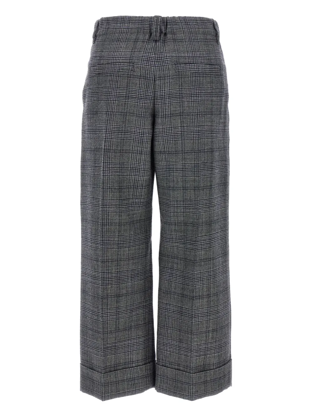 Brunello Cucinelli checked wool trousers | Straight Trousers | Image 2