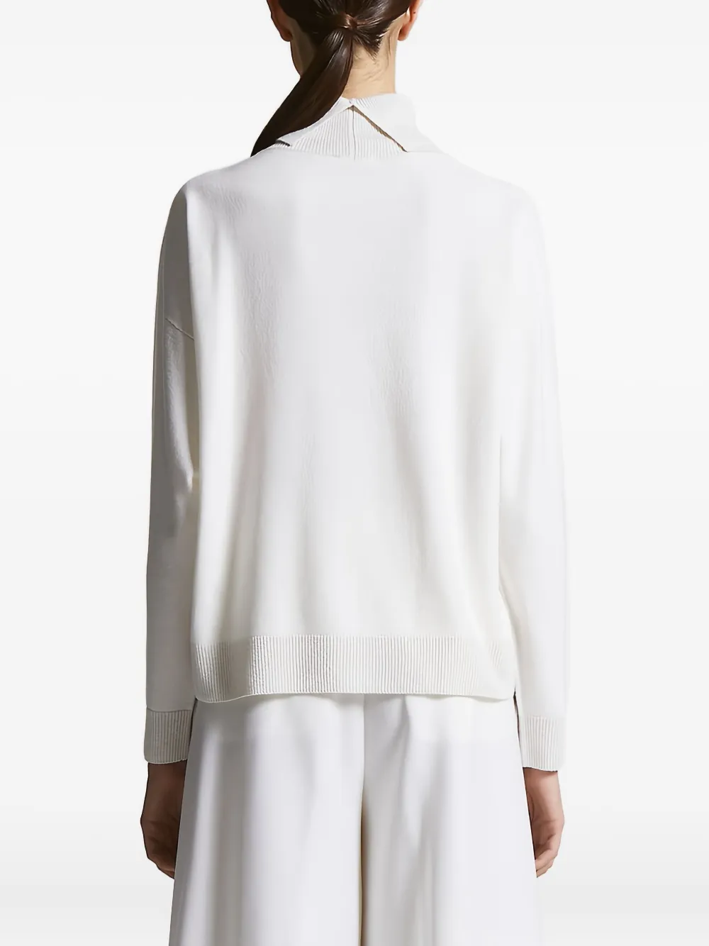  Peserico Mock Neck Sweater - White 