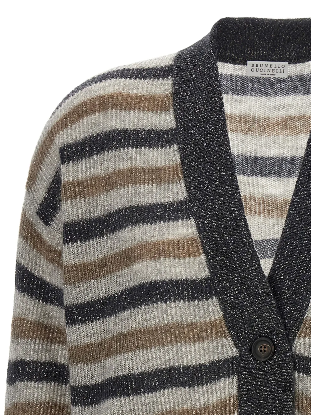 Brunello Cucinelli Gestreept vest Grijs