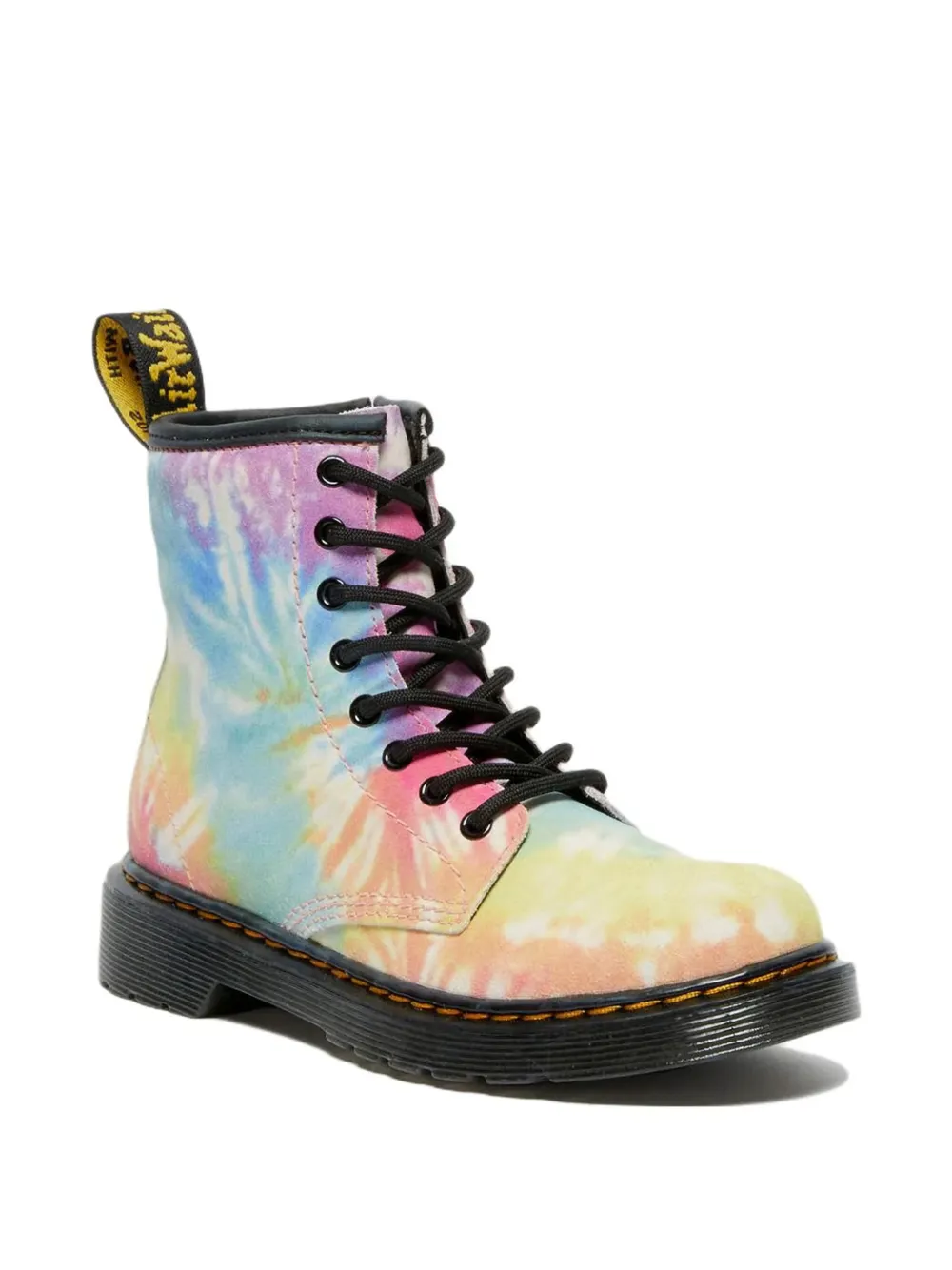 Dr. Martens Kids Laarzen met tie-dye effect en rits Blauw