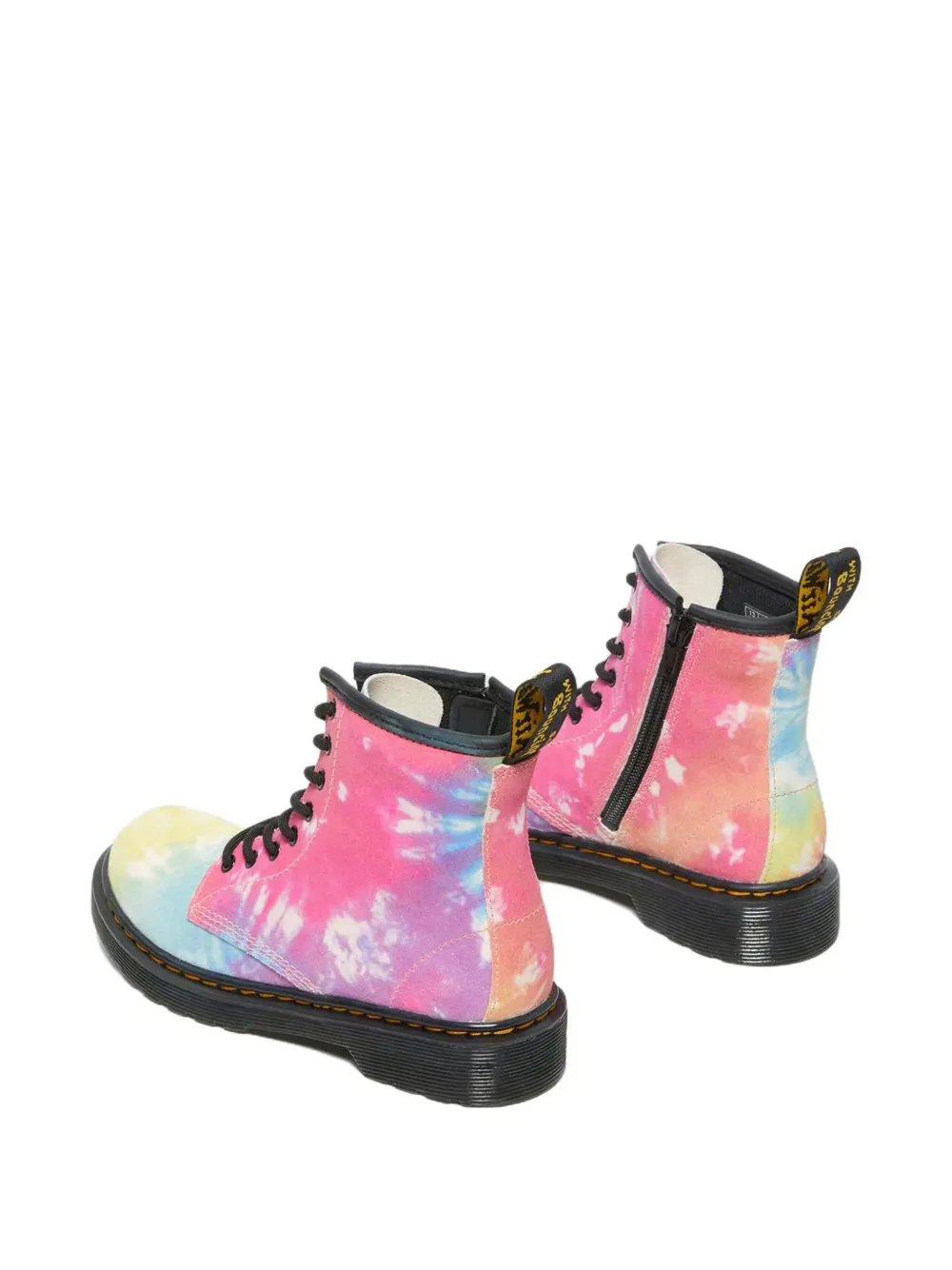 Dr. Martens Kids Laarzen met tie-dye effect en rits Blauw