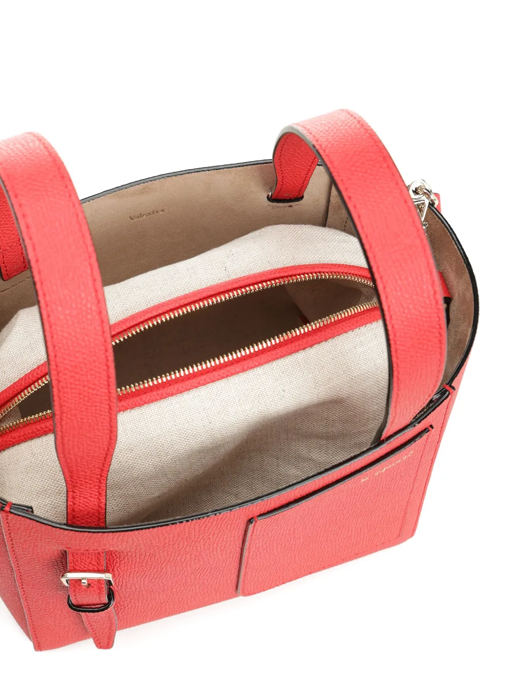 Valextra Soft Bucket shopper Rood