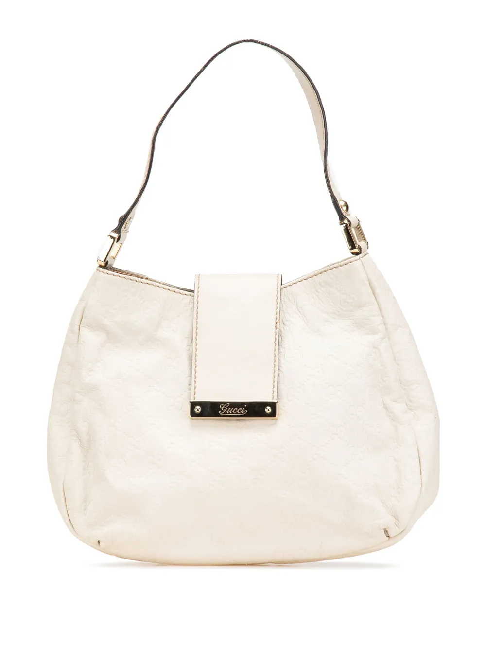 Gucci Pre-Owned 2000-2015 Medium Guccissima New Ladies hobo bag - ホワイト Gucci Pre-Owned 2000-2015 Medium Guccissima New Ladies hobo bag - ホワイト