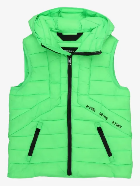 Diesel Kids doudoune sans manches à capuche