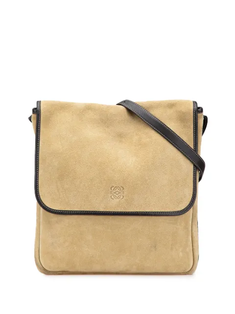 Loewe Pre-Owned 2012 Anagram Suede crossbody bag