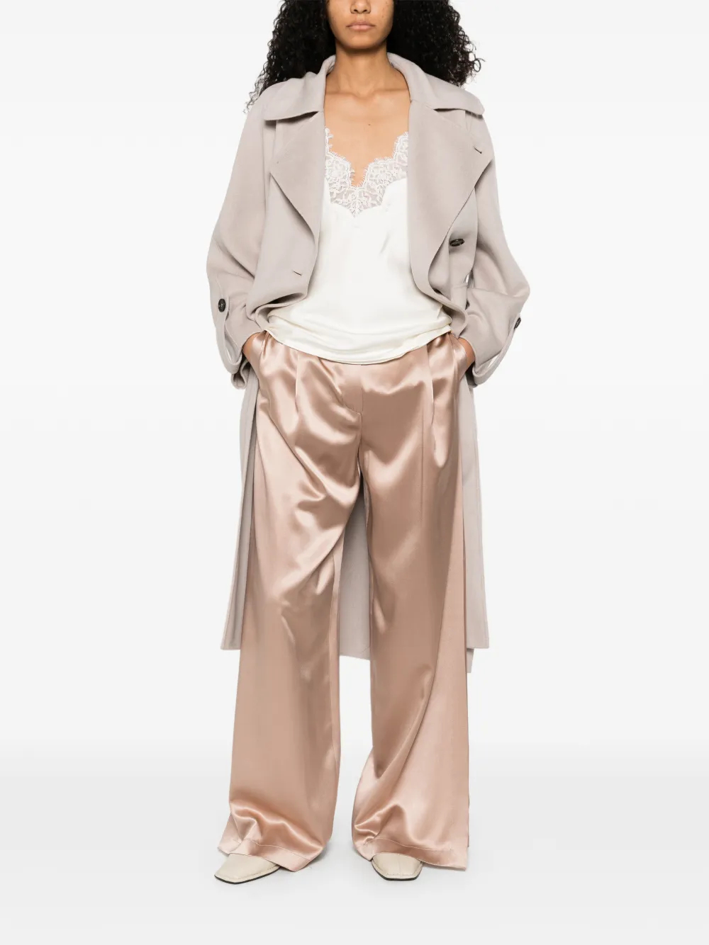 Sportmax pleated trousers - Beige