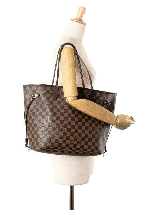 Louis Vuitton Pre-Owned 2009 Damier Ebene Neverfull MM Tote Bag