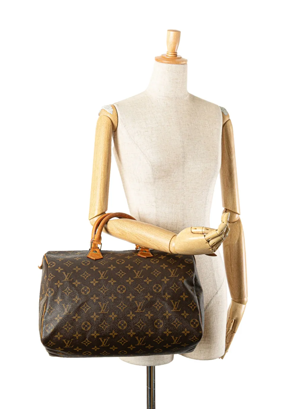 Louis Vuitton Pre-Owned 1993 Monogram Speedy 35 boston bag | Pre-Owned | Image 2