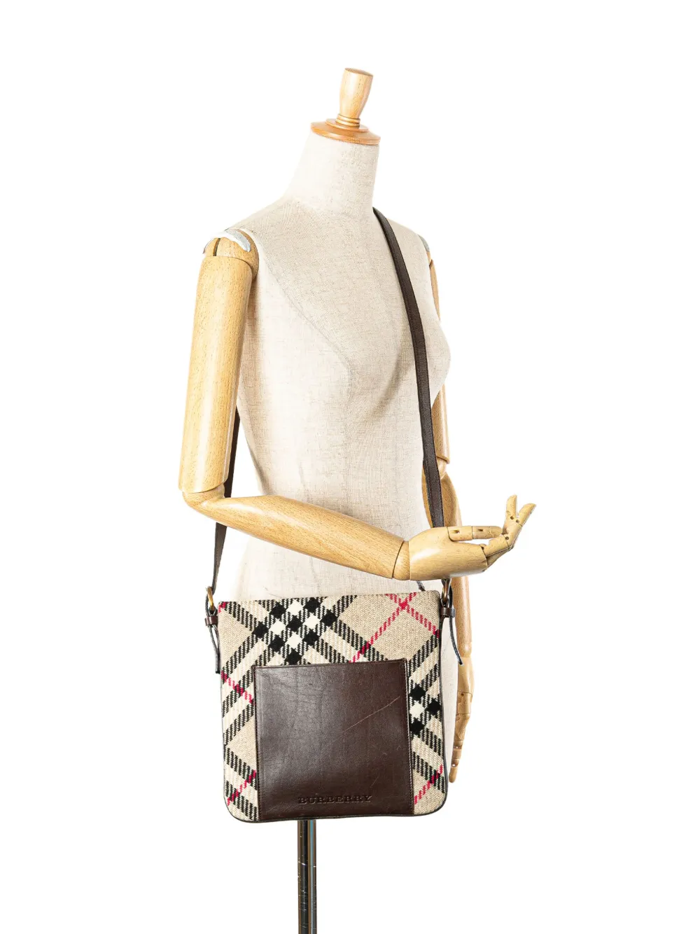 Burberry Pre-Owned 2000-2024 Supernova Check Wool crossbody bag | Pre-Owned | Image 2