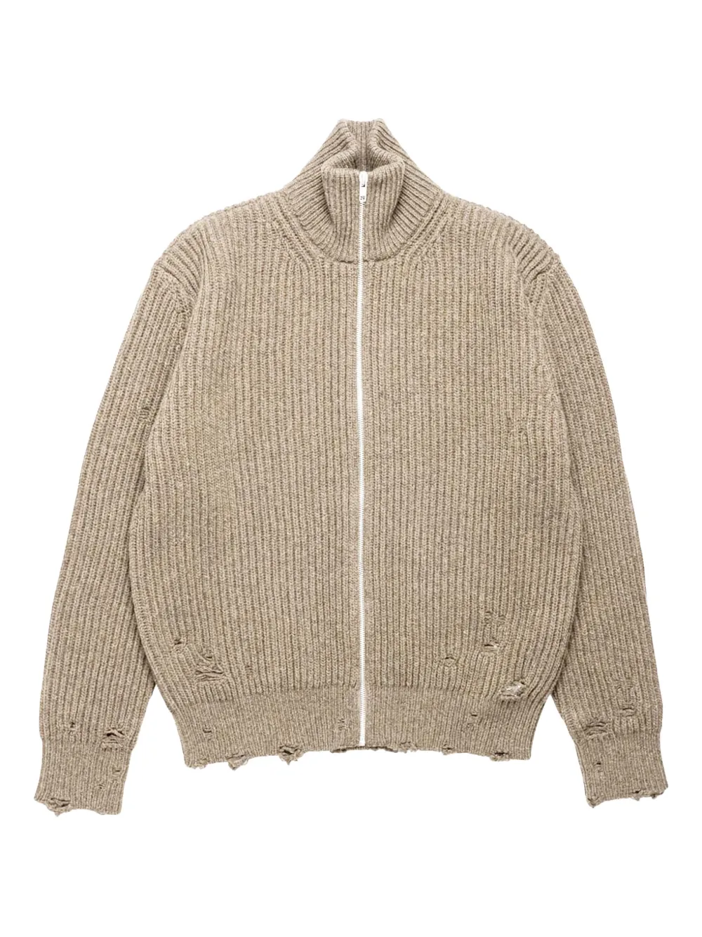 MM6 Maison Margiela elbow-patch cardigan Beige