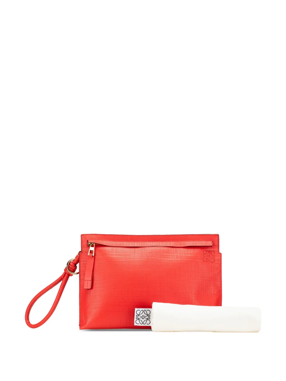 Pre-owned Loewe 2015 Leather Anagram T Clutch Bag