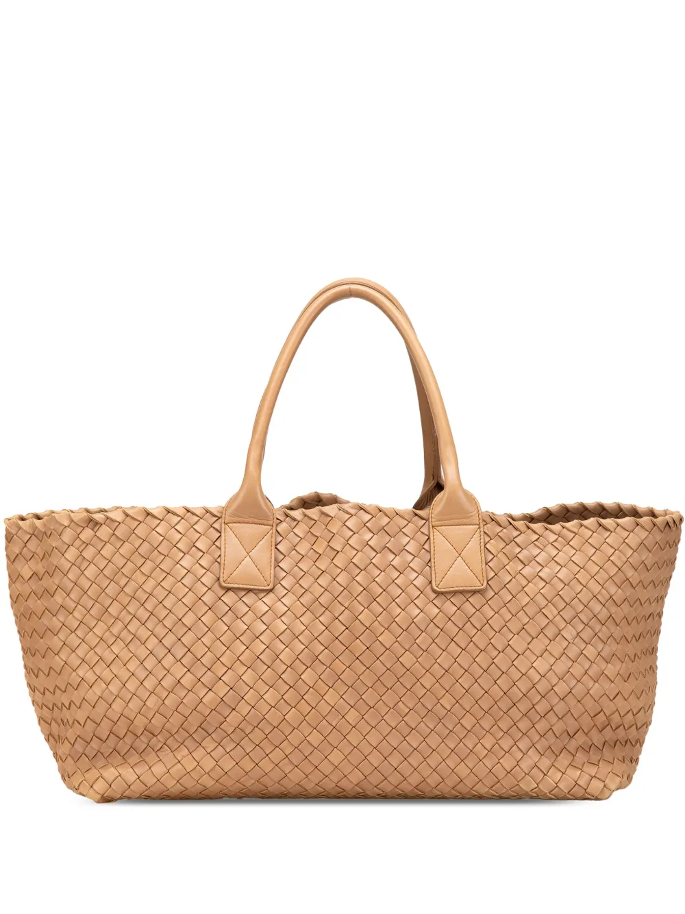 Bottega Veneta Pre-Owned tote Medium Lambskin Intreccio Cabat 2000-2007 | marrón | Image 1